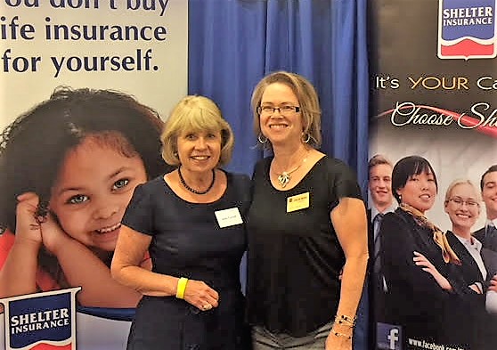 Photos by Jenny Treece. Judy Farrell and Julie Russ of Shelter Insurance in Carson City.