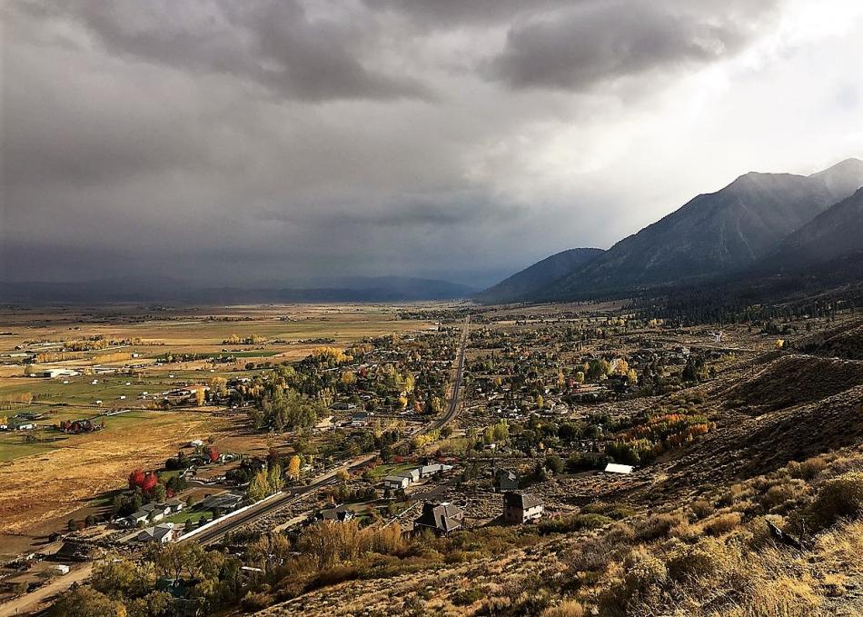 Photo courtesy Wikipedia. Fall in the Carson Valley looking south near Genoa.