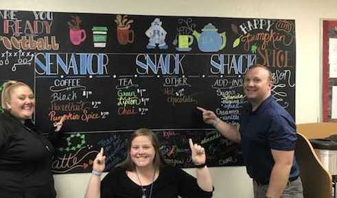 Kristen Kellogg and Kyle Jordan Senator Snack Shack.