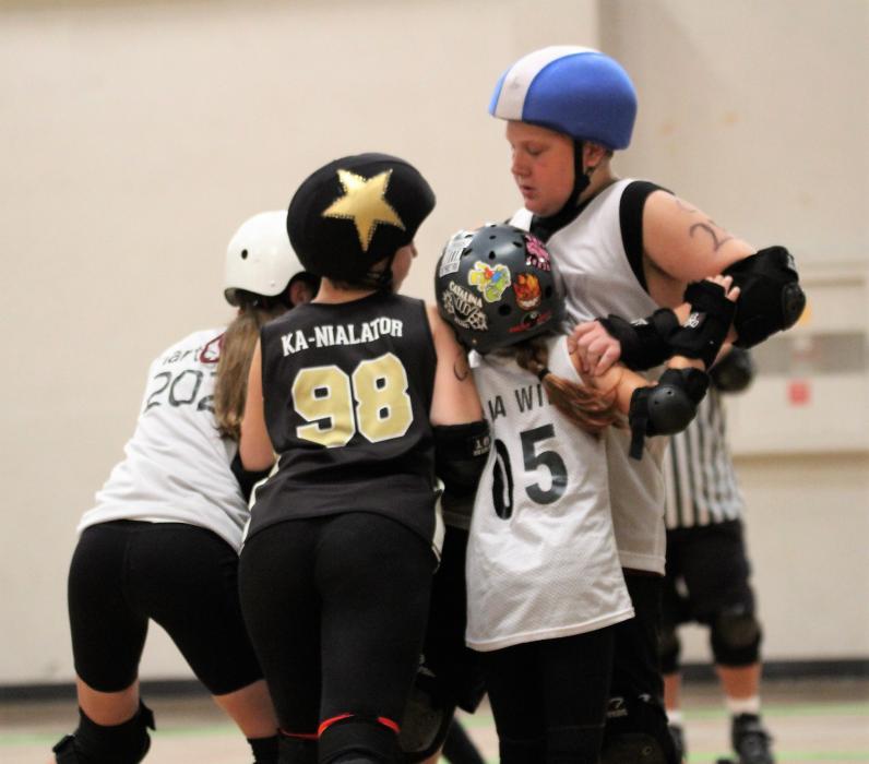 The Carson Junior Victory Rollers against Lockeford Saturday.
