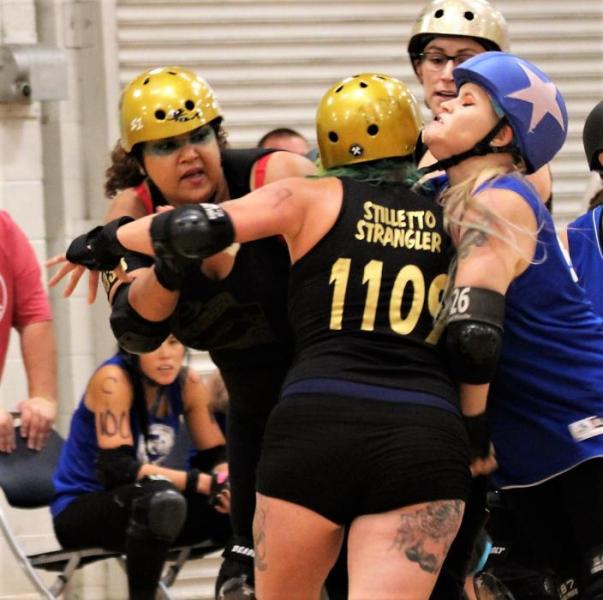 Photos by Brett Fisher. The Carson Victory Rollers took on the Lockeford Liberators Saturday in Carson City.