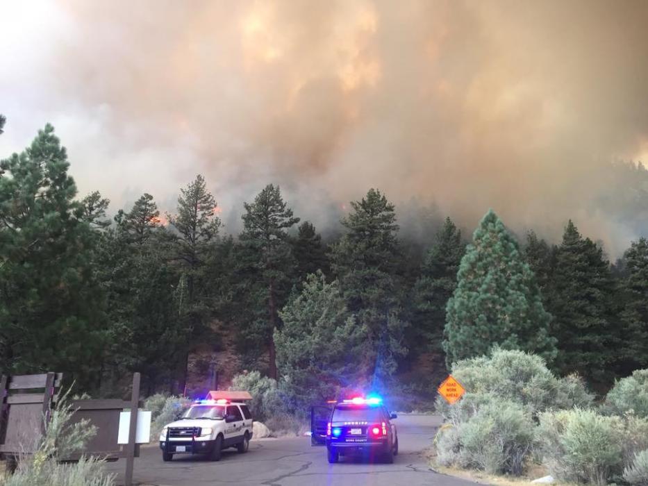 View from Chris Flat Campground. Photo by Mono County Sheriff's Office