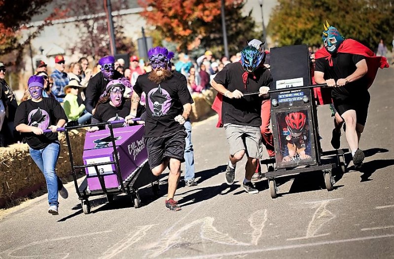 Coffin races, photo courtesy Main Street Gardnerville.