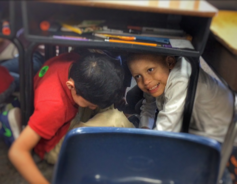 Aiden Olivas-Jordan, of Mrs. Valdespino's second grade class at Fremont Elementary School in Carson City, participates in the cl