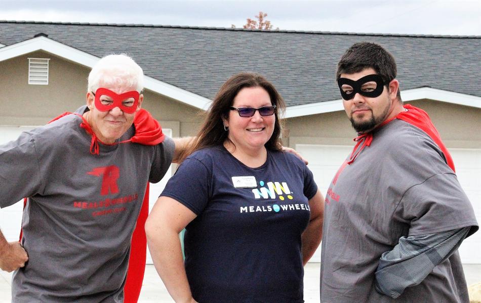 Meals on Wheels Carson City drivers Matt Tilley and Royal Tophia with Executive Director Courtney Warner.