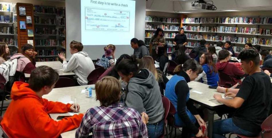CHS students receive financial education from Greater Nevada Credit Union.
