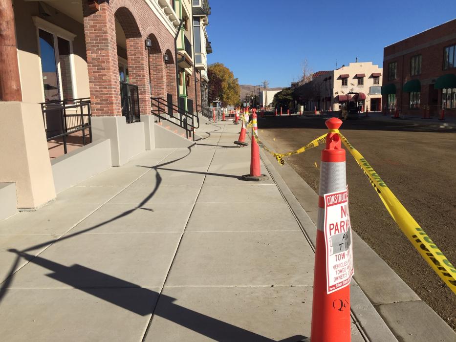 Pedestrians will be limited to sidewalks and marked crossing as equipment will be moving back and forth on the street.