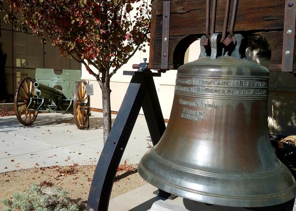 Photo by Brett Fisher. Liberty Bell replica at the Nevada State Museum in Carson City.