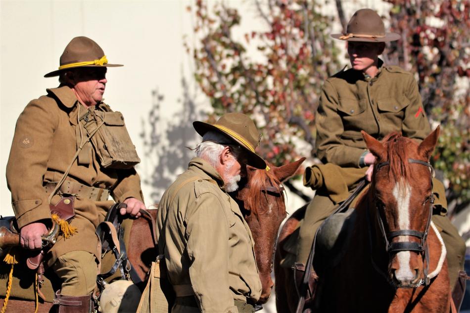 Photo by Brett Fisher. World War I reenactors at the Nevada State Museum in Carson City Saturday.