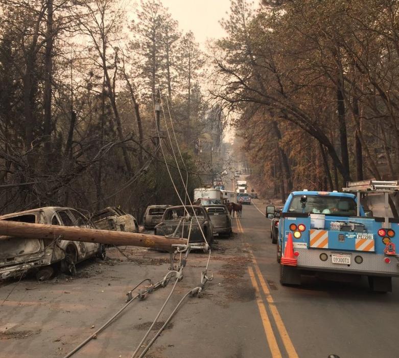 Thousands lost their homes in the Camp Fire in Paradise, Calif. CHP photo