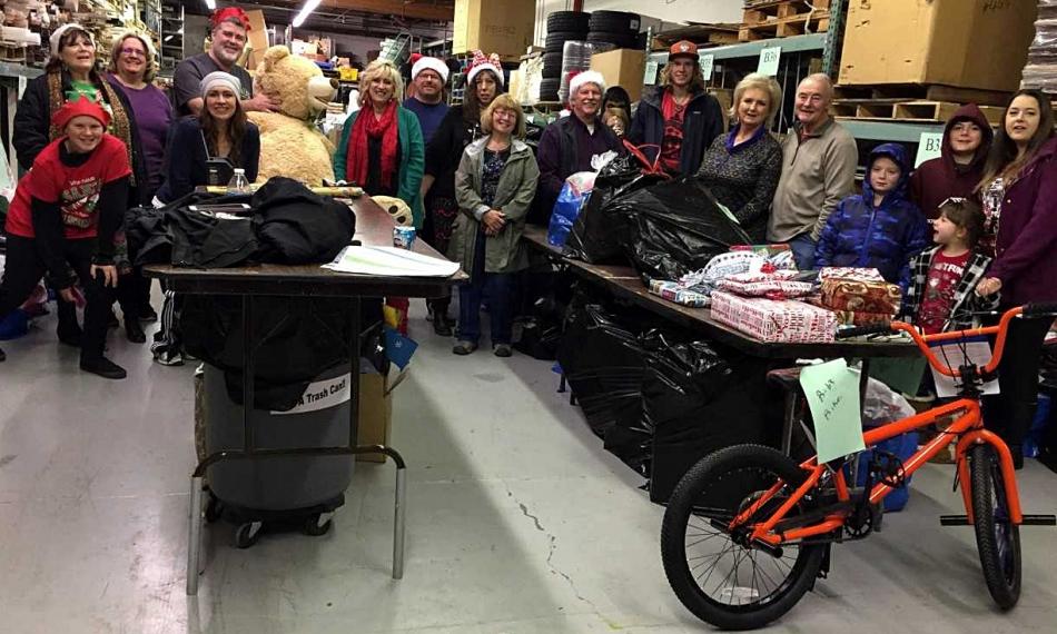 Carson High School's Angel Tree volunteers.