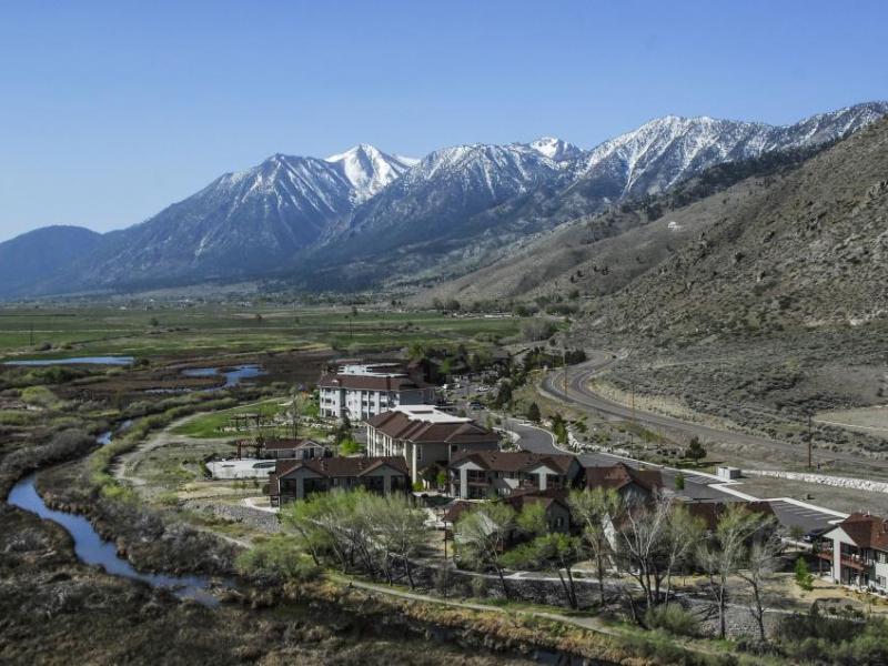 The resort is situated in Carson Valley at the foot of the Sierra Nevada mountain range.