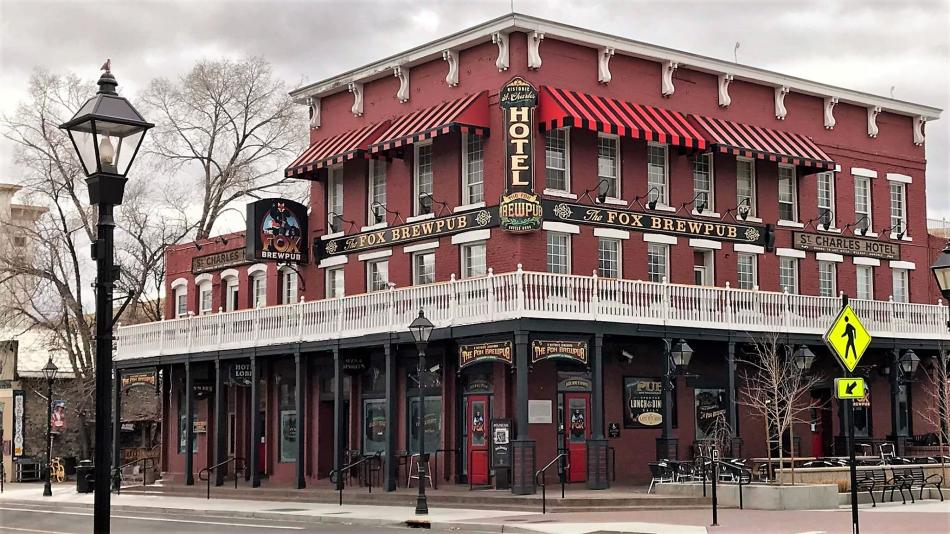 Photo courtesy The Fox Brewpub Facebook page. Historic St. Charles Hotel in downtown Carson City.