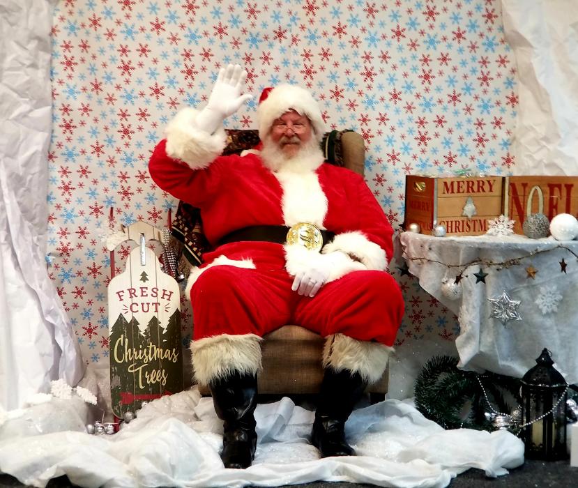 Santa Claus at the Carson Mall.