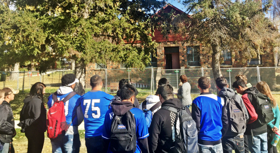 CHS students on field trip to Stewart Indian School.