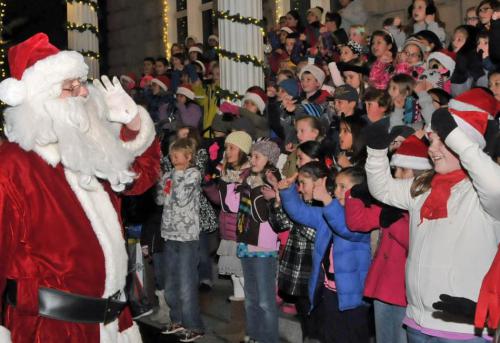 The Capitol will shine bright tonight, along with a visit by Santa. Photo by the Carson City Chamber of Commerce