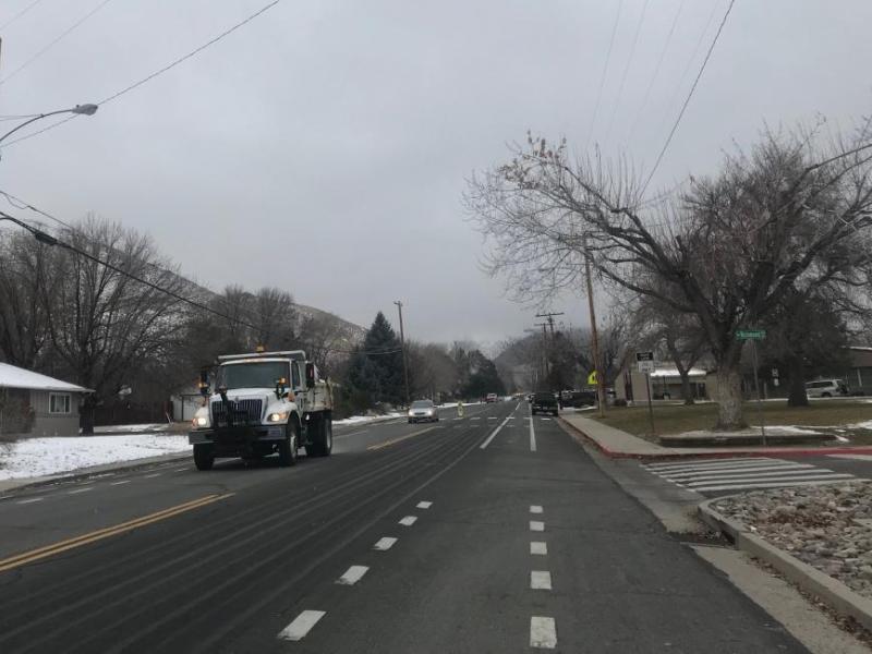 The weather service advises motorists to plan for slippery road conditions. Photo by Kelsey Penrose