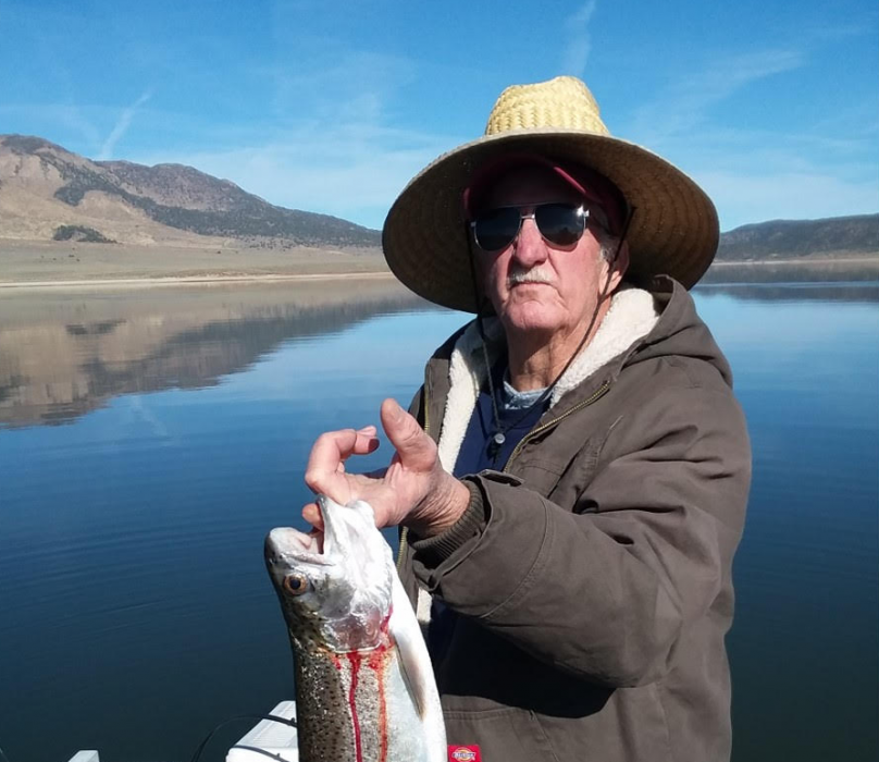 Michael Blotter from Minden caught this 4 pound rainbow Nov. 10 at Bridgeport Reservoir.
