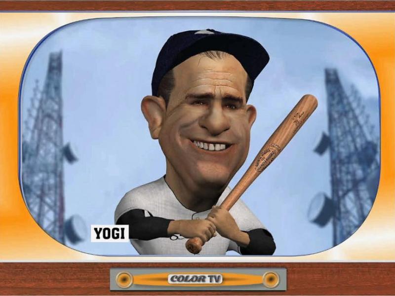 Virtual Yogi Berra, artwork courtesy Gary Jesch