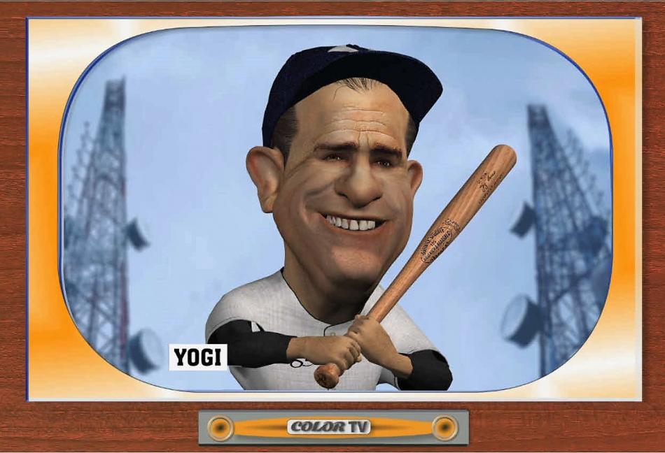 Virtual Yogi Berra, artwork courtesy Gary Jesch