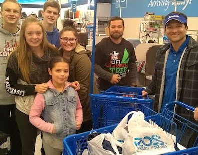CHS Fellowship of Christian Athletes using their fundraising money to buy Angel Tree gifts for students in need.