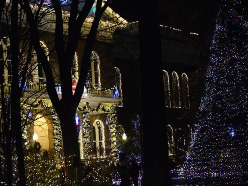 The Nevada State Capitol in Carson City is lit up for Christmas in this file photo by Brett Fisher.