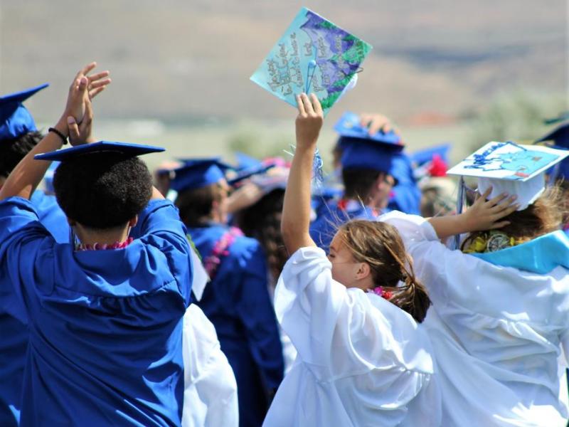 Photo by Brett Fisher. 2018 CHS graduates celebrate commencement June 9, 2018.