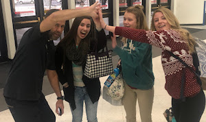 CHS students being welcomed to school in the morning during Mob the Halls.