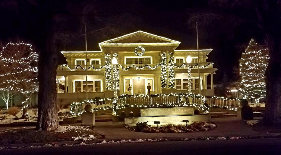 Photos by Brett Fisher. The Governor's Mansion at Christmas.