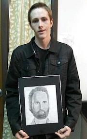 CHS PTA Reflections Art Contest winner Christopher Baker.