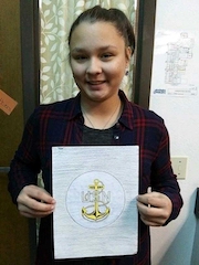 PTA Reflections Art Contest winner Shiloh Cyphers.