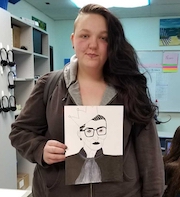 CHS PTA Reflections Art Contest winner Michelle Dawes.