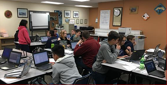 CHS Cyberpatriot Team competes in National Youth Cyber Defense Competition.