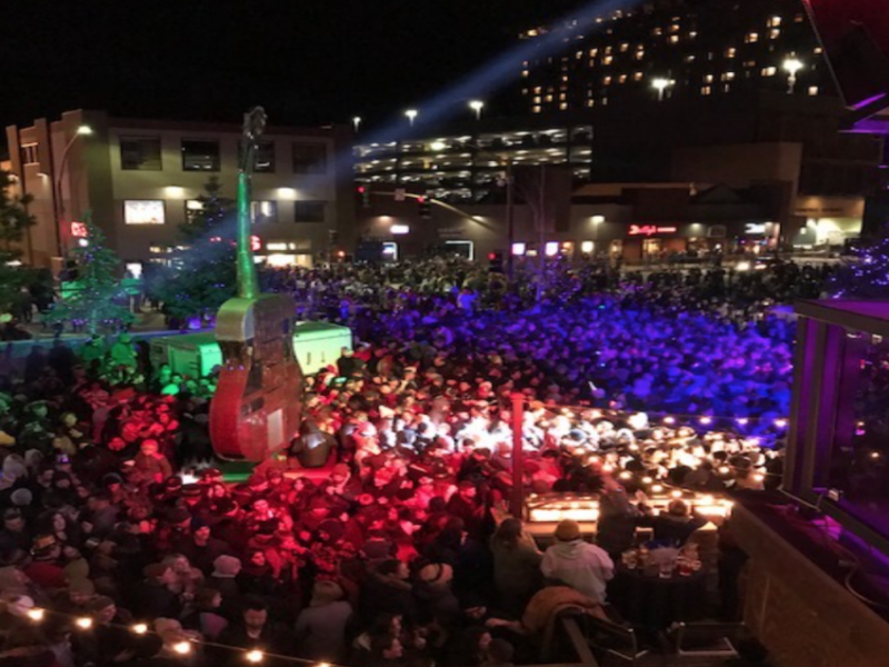 New Year's Eve revelers at Stateline, Lake Tahoe. Photo courtesy of the Douglas County Sheriff's Office