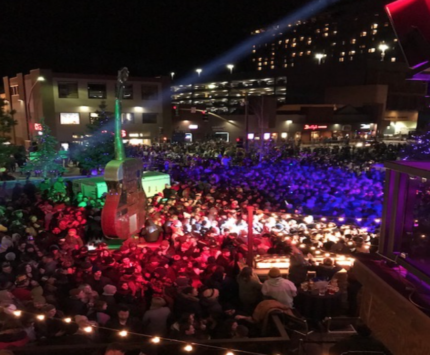 New Year's Eve revelers at Stateline, Lake Tahoe. Photo courtesy of the Douglas County Sheriff's Office