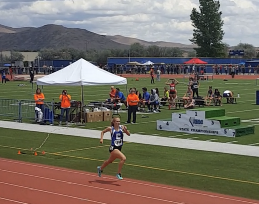 Abby Pradere 1600 Meter State Champion.