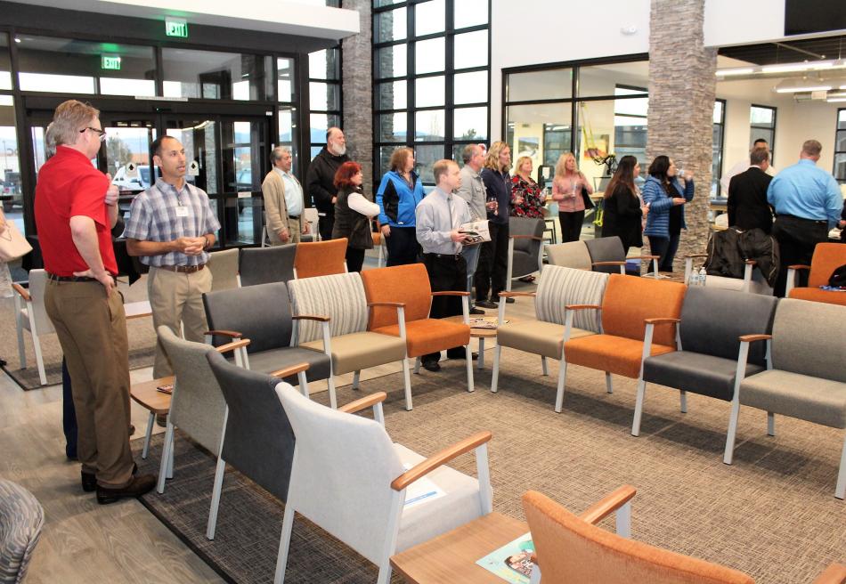 The lobby inside ROC.