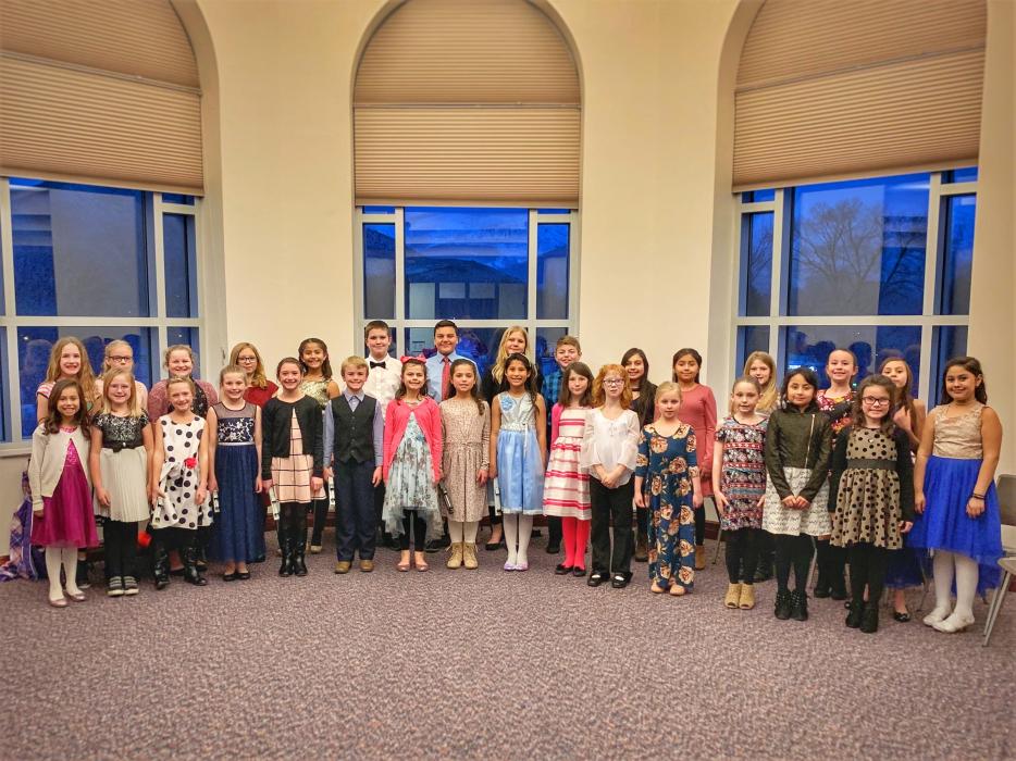 Mark Twain Elementary School student choir sang at Gov. Steve Sisolak's State of the State Address.