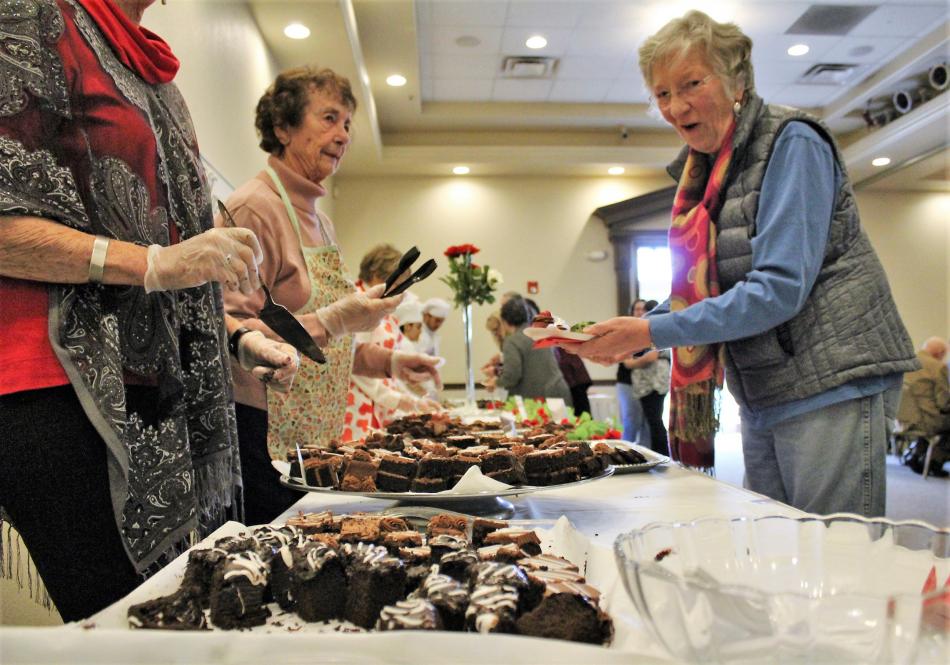 Guests are served a smorgasbord of chocolate creations Saturday at the Plaza Hotel Events Center in Carson City.