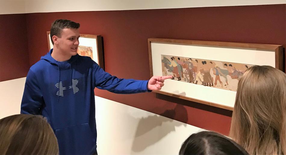 CHS AP Art History student Sebastian Krueger analyzes the muralists' social commentary regarding changes in America over time.