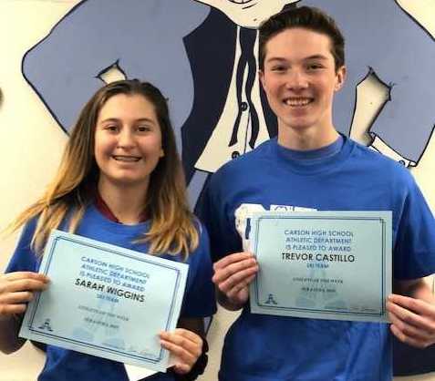 CHS Athletic Department's Athletes of the Week.