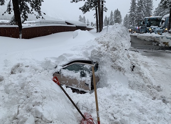 The car was discovered with a woman inside earlier this month in South Lake Tahoe. Photo by South Lake Tahoe Police Department.