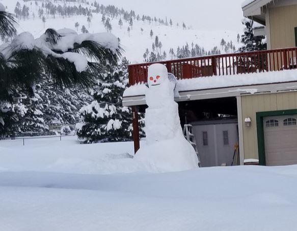 Snowman spotted