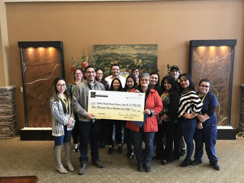 Summit Estates Senior Living donates $3,750 local veterans group