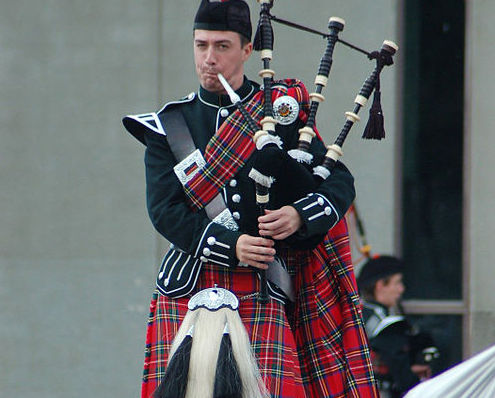 The Scottish are not Irish and the Irish are not Scottish but they do share their love of traditional music and garb.