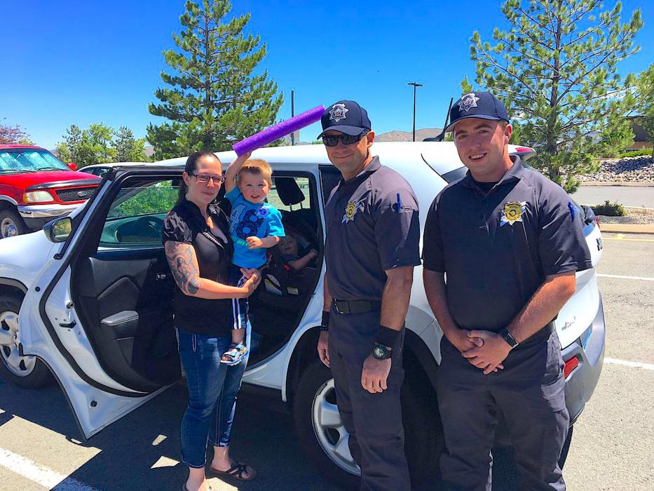 Photo courtesy NHP Southern Command Twitter. NHP troopers are now car seat techs.