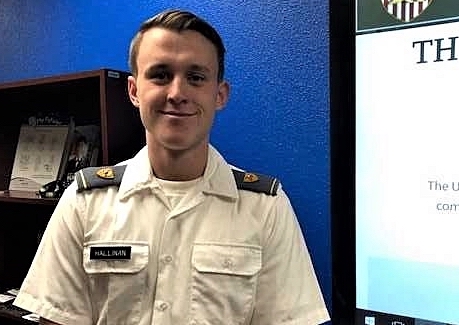 CHS Career Center guest speaker Cadet Benjamin Hallinan.