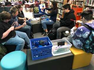 CHS Maker Monday and knitting.