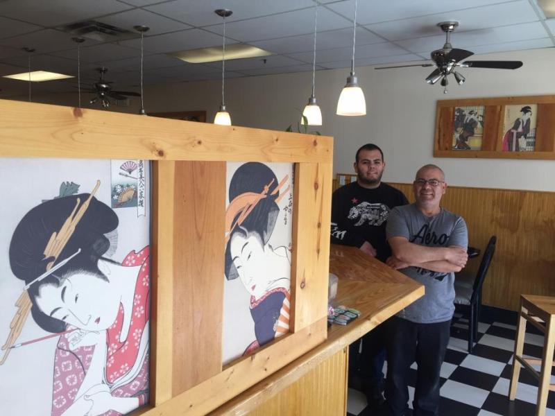 Juan and Antonio Rea at the new National's Cafe sushi bar location on Willam Street.