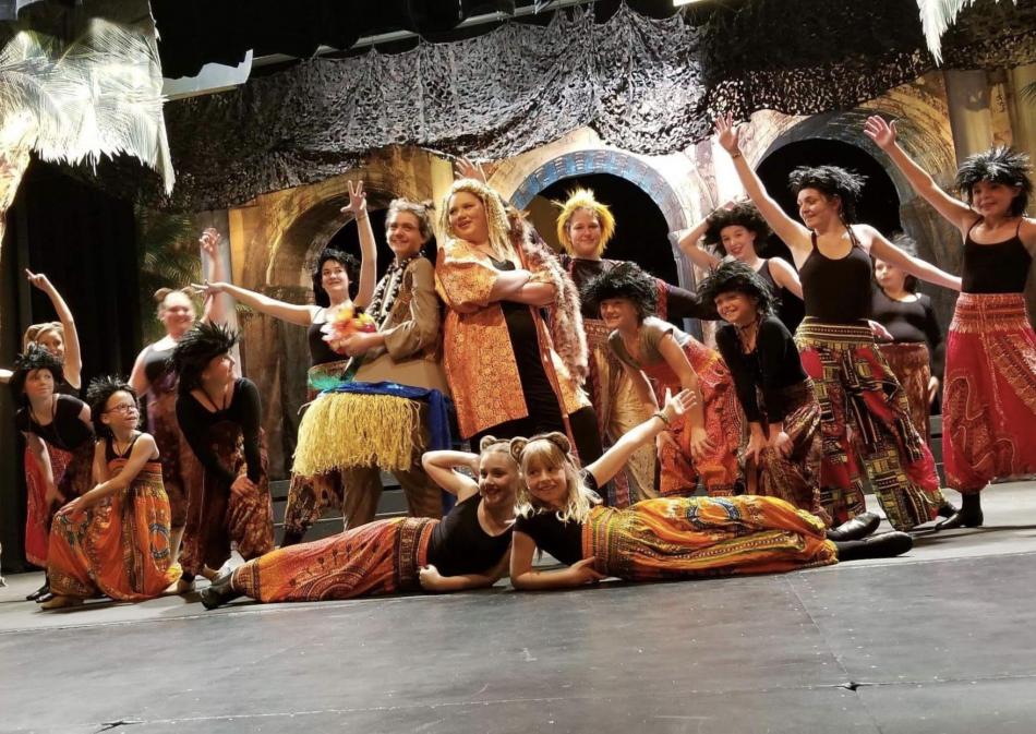 King Louie and the Monkeys - Disney's Jungle Book. Photo by Amy Brewer